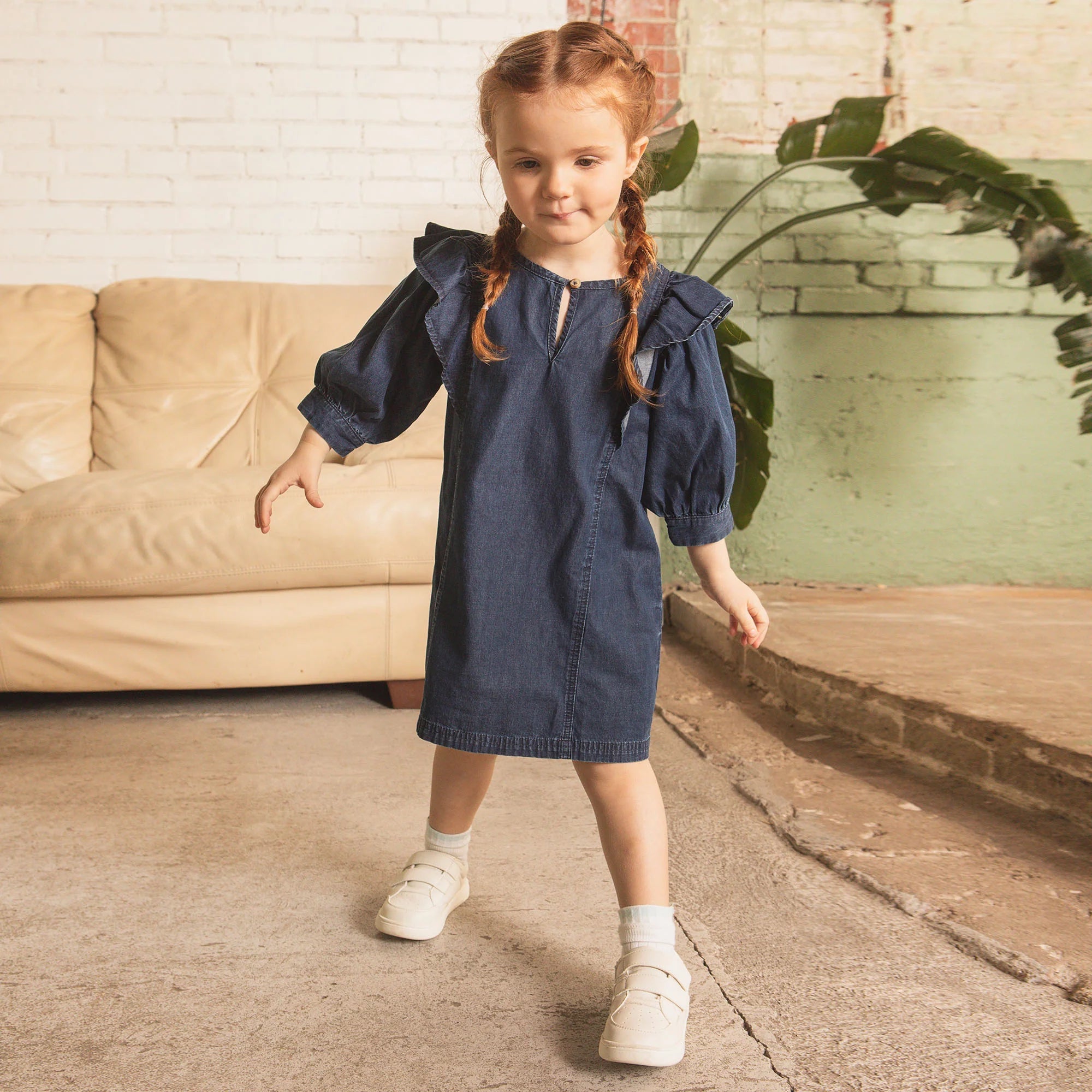 Woven Denim Dress - Wren Harper